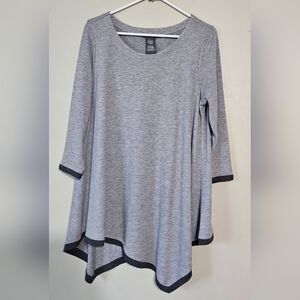 💚💛Chelsea & Theodore Women’s Sz L Asymmetrical Top Tunic Shirt💛💚